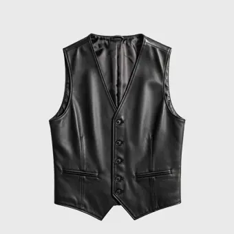 Men's Leather Vests